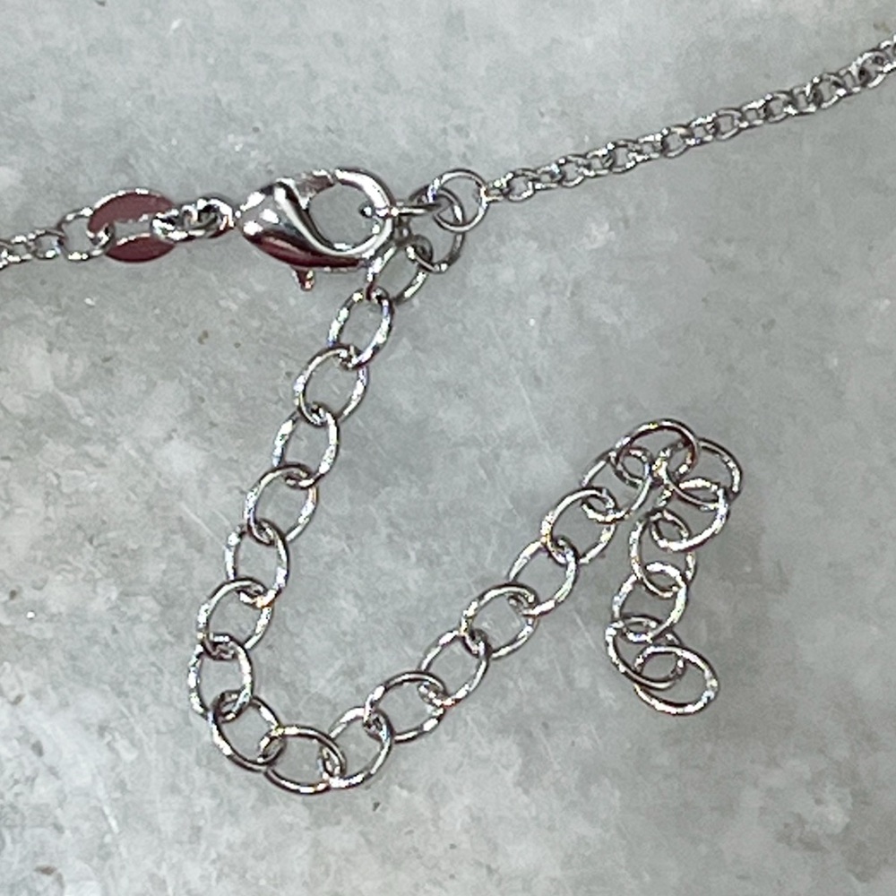 VALUE BUY Blue Topaz (Sim) Diamond Silver Pendant 18” Necklace PRICE FIRM - Picture 9 of 11
